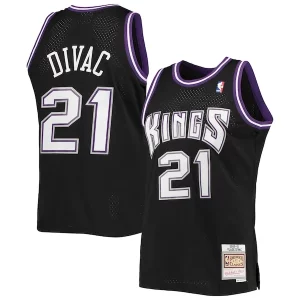 Vlade Divac Sacramento Kings 2000/01 Hardwood Classics Swingman Jersey Black Commémoratif
