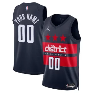 Washington Wizards Jordan Brand Unisex 2024/25 Custom Swingman Jersey Classique Statement Edition Navy