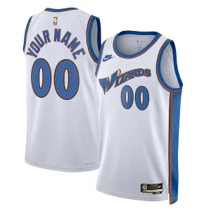 Washington Wizards Nike Unisex 2022/23 Custom Swingman Jersey Classic Edition White Exceptionnel