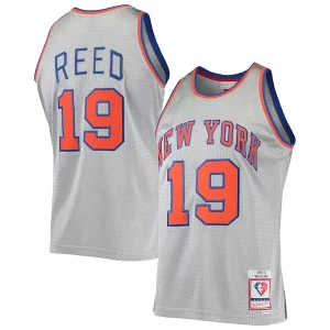 Willis Reed New York Knicks 75th Éclatant Anniversary 1969/70 Hardwood Classics Swingman Jersey Silver