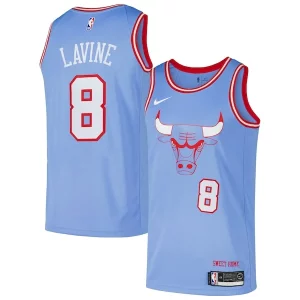 Zach LaVine Chicago Bulls Nike Swingman Dashing Player Jersey City Edition Blue