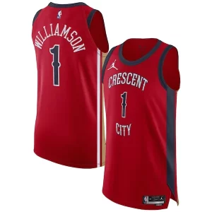 Zion Williamson New Orleans Pelicans Jordan Brand Authentic Jersey Association Edition Red Unique