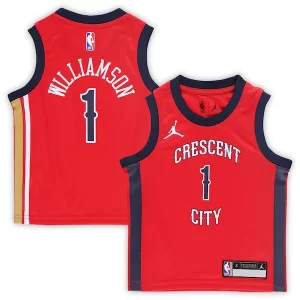 Zion Williamson New Charming Orleans Pelicans Jordan Brand Preschool 2022/23 Replica Jersey Statement Edition Red