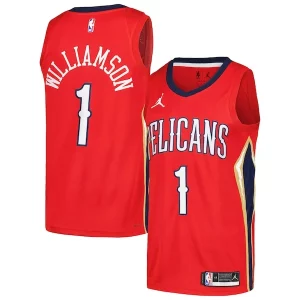 Zion Williamson New Orleans Pelicans Jordan Brand Swingman Player Confortable Jersey Statement Edition Red
