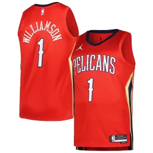 Zion Williamson New Orleans Pelicans Jordan Brand Swingman Player Jersey Statement Sophistiqué Edition Red