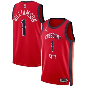 Zion Williamson New Orleans Pelicans Jordan Brand Unique Unisex Swingman Jersey Statement Edition Red