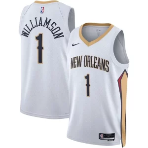 Zion Williamson New Orleans Pelicans Nike Unisex Gracieux Swingman Jersey Association Edition White/Navy