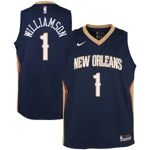 Zion Williamson New Uniques Orleans Pelicans Nike Youth Swingman Jersey Icon Edition Navy/White