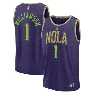 Zion Williamson New Orleans Pelicans 2024/25 Exclusif Fast Break Player Jersey City Edition Purple